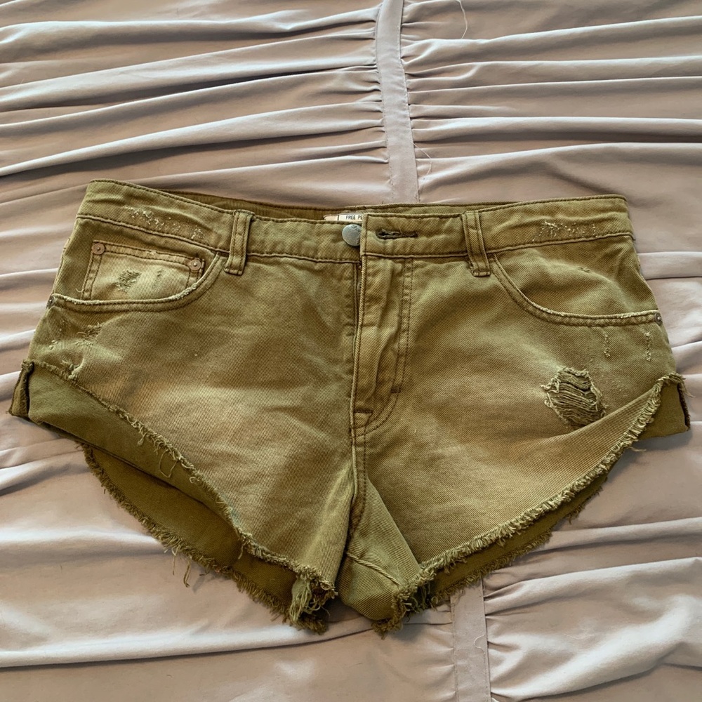 Free People Green Shorts
